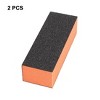 Unique Bargains Lady 3-Way Manicure Acrylic Nail Art Buffing Sanding Block Files 2 Pcs - 2 of 4