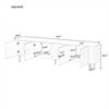 78.7'' Minimalist TV Stand for TVs up to 85 Inches, Modern Entertainment Center Media Console with 4 Spacious Cabinets for Living Room - 2 of 4