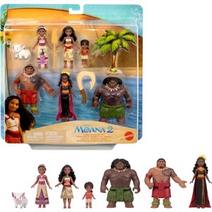 Disney Moana 2 Adventure Set with 6 Small Dolls & Accessories - 1 of 4