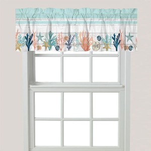 Laural Home Coastal Reef Window Valance - 1 of 2
