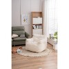 CAVINAS Teddy Fabric Tufted Foam Bean Bag Chair,Soft Bean Bag Couch,Accent Chairs for Living Room - 3 of 4