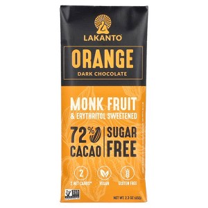 Lakanto, Orange Dark Chocolate, 2.3 oz - 1 of 2