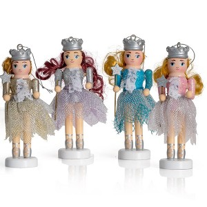 Ornativity Nutcracker Hanging Fairy Ornament Figurines - 4 pack - 1 of 4