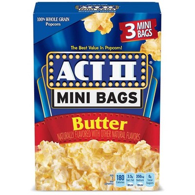 Act II Popcorn Mini Bags Butter, 1.58 oz, 3 pack