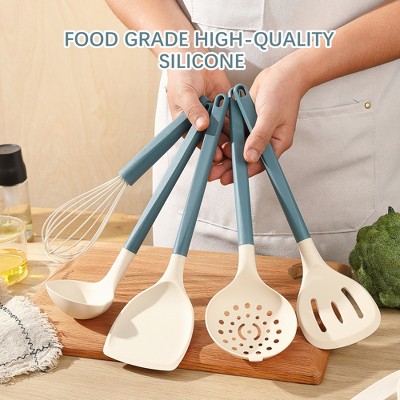 SUGIFT 21-Piece Silicone Kitchen Cooking Utensils Set with Measuring Cups Spoons Storage Container Heat Resistant — фото 7