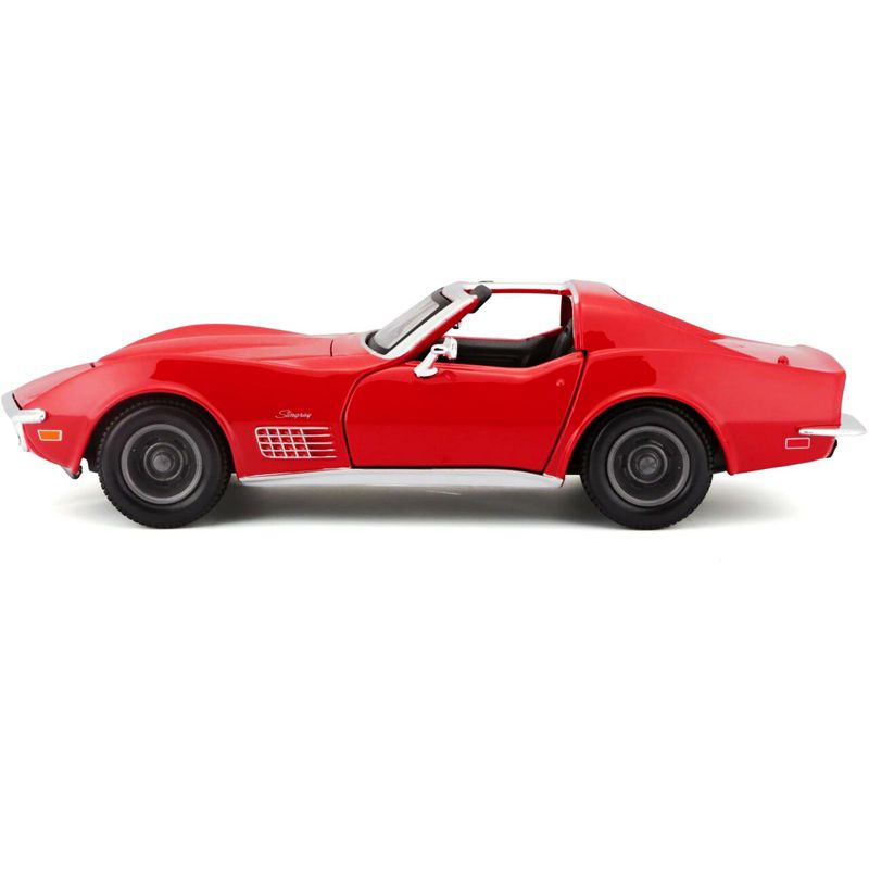 1970 Chevrolet Corvette Convertible Red 1/24 Diecast Model Car by Maisto, 3 of 4