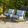 ARTPLAN Deep Seat Outdoor Cushion,Set 24"x24"x6" ,18x24" Bench Outdoor Chair Cushions, Polyester Fill Back for Patio Furniture ,Square - 3 of 4