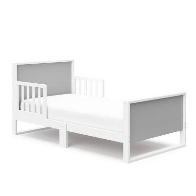 Storkcraft Slumber Toddler Bed - White/Pebble Gray