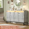 Aheaplus Storage Buffet Cabinet with LED Light - 3 of 4