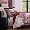 Bebejan Rosewood Harmony 100% Cotton 3-Piece Reversible Quilted Coverlet Set - 4 of 4