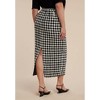 ELOQUII Women's Plus Size Houndstooth Column Maxi Skirt - 4 of 4