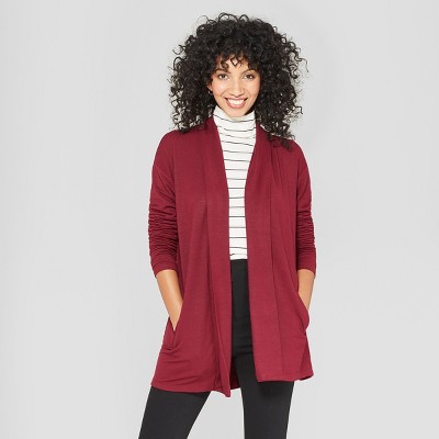 Burgundy cardigan outlet target