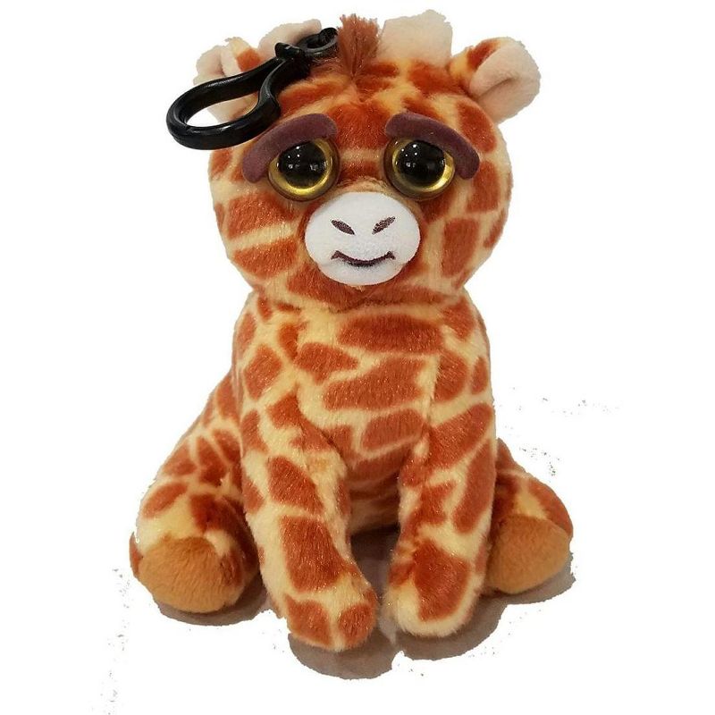 William Mark Corp Feisty Pets Scrappy Savannah Giraffe Tongue Out Plush Key Chain, 1 of 3