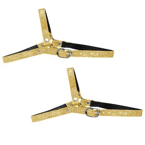 Allegra K Women's Detachable Adjustable Anti-Slip Shoe Straps Bands Belts with Buckle for Heels 2 Pairs - 1 of 4