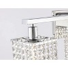 Elegant Lighting Phineas 3 lights bath sconce in black with clear crystals - image 4 of 4