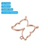Unique Bargains Alloy Necklace Resin Casting Butterfly Shaped Pendant Frames 1.4" 20 Pcs - 4 of 4