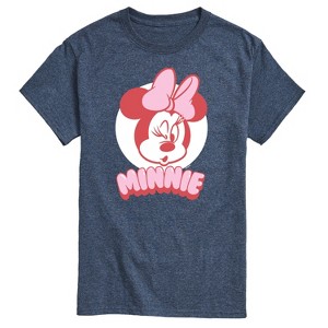Men's - Disney - Minnie Mouse Wink Face Short Sleeve Graphic T-Shirt - 1 of 4