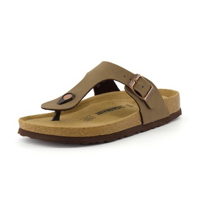 CUSHIONAIRE Women's Leah Cork Footbed Sandal With +Comfort