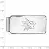 Black Bow Jewelry 10k White Gold San Jose Sharks NHL Money Clip - 2 of 3