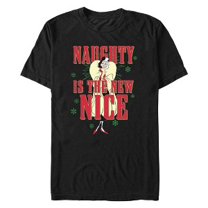 Men's Disney Villains Cruella Naughty Is The New Nice T-Shirt - 1 of 4