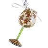 Lolita Glassware 4.0 Inch Gingerbread Dreams Wine Glass Ornament Hand Painted Tree Ornaments - 3 of 3