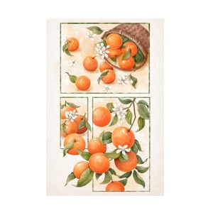 Canvas Wall Art - Xuan Thai  'Orange Blossom Home' Wall Art for Living Room, Bedroom, or Office Décor by Trademark Fine Art - 1 of 4
