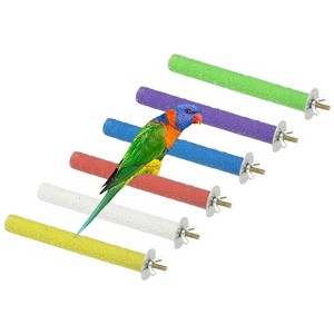 Unique Bargains Paw Grinding Bird Perch Stand Parrot Perch Stands 6 Pcs - 1 of 4