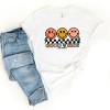 Simply Sage Market S.W.Smiley Checkered Good Vibes Smiley Face Short Sleeve Tee - 3 of 4