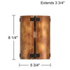 Possini Euro Design Possini Euro Julian 8 1/4" High Rustic Bronze Metal Wall Sconce - 4 of 4
