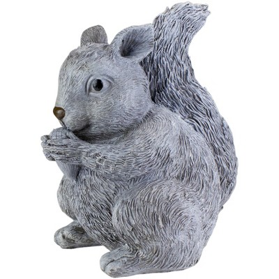 Roman 10.25" Pudgy Pals Weather Finished Squirrel Spring Outdoor Garden Statue