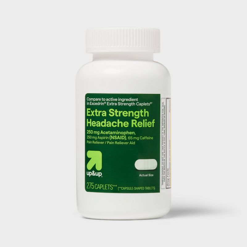 Acetaminophen & Aspirin (NSAID) Added-Strength Pain Reliever Caplets - up & up™, 1 of 6
