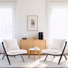 HYLEORY Upgraded Premium  Accent Chairs,Upholstered Arm Chair,Solid Wood Comfy Reading Chair with Mid Century Modern Chairs for Living Room,Bedroom - 3 of 4