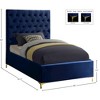 Meridian Furniture,Cruz Velvet Bed - 4 of 4
