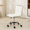 Roundhill Furniture Fremo Chromel Adjustable Air Lift Office Chair, White - 3 of 4