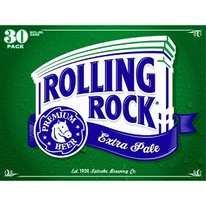 Rolling Rock Extra Pale Beer - 30pk/12 fl oz Cans - 1 of 4