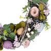 Northlight Speckled Eggs and Flowers Easter Wreath - 13" - image 4 of 4