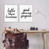 Stupell Industries Handsome & Gorgeous Greetings Black Framed Giclee Art - 2 of 4