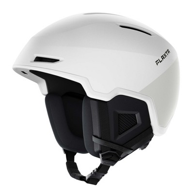  Flaxta Exalted Protective Ski and Snowboard Full Helmet with Size Adjustment System, Small/Medium Size, White 