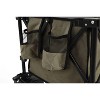 Foldable Extended Wagon with 220lbs Weight Capacity, Heavy Duty 300L Folding Utility Garden Cart - 3 of 4