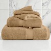 Egyptian Cotton Ultra Plush Quick Dry Towel and Washcloth Set by Blue Nile Mills - 2 of 4