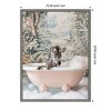 Amanti Art Zebra Bath Time by Niky Rahner Framed Canvas Wall Art - 3 of 4