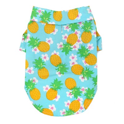 Doggie Design Hawaiian Camp Shirt - Pineapple Luau