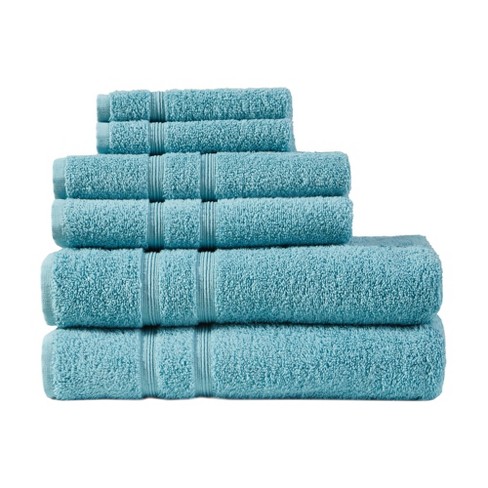 Turkish Cotton Bath Towel Set Light Blue : Target