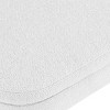 GlasFlength Ottomans and Benches Oval Storage Bench with Rubber Wood Legs Simple Fashion Design for Modern Living Spaces, White, 44"*16.15"*9.5" - 4 of 4