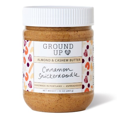 Ground Up Snickerdoodle Almond & Cashew Nut Butter Jar - 10oz