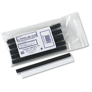 Panter Company Clear Magnetic Label Holders Side Load 6 x 1/2 Clear 10/Pack PCM12 - 1 of 4