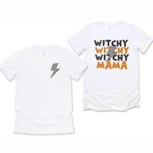Simply Sage Market Women's Witchy Mama Lightning Bolt Front and Back Short Sleeve Graphic Tee - 1 of 4