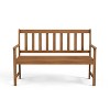 Greemotion 47.5" Borkum Outdoor Patio Acacia Garden Bench Natural: UV Protected, Weather-Resistant, Ergonomic Design - 3 of 4