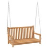 vidaXL Swing Bench Natural Teak Solid Teak Wood Standard Durable - 2 of 4