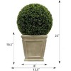 Artificial Plant Topiary Ball, Ball Topiary in Square Pot for Home Office Outdoor and Indoor Decor Porch Plants - 4 of 4